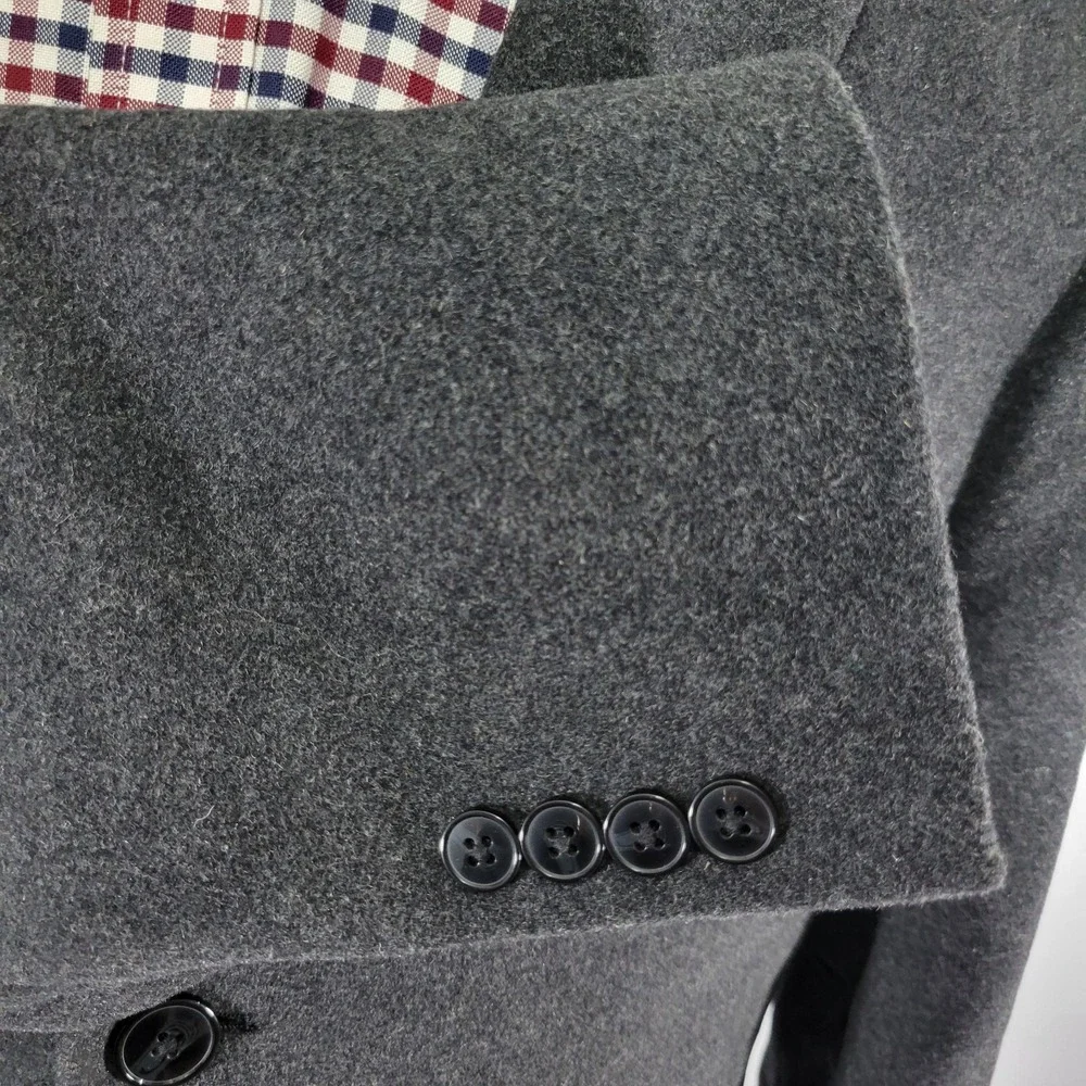 Calvin Klein PROSPER Men's Overcoat Charcoal‎ Gray Size XSLIM 44L NEW